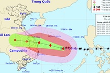 Bão số 9 tiếp tục tăng cường độ, đêm nay nhiều tỉnh miền Trung mưa to