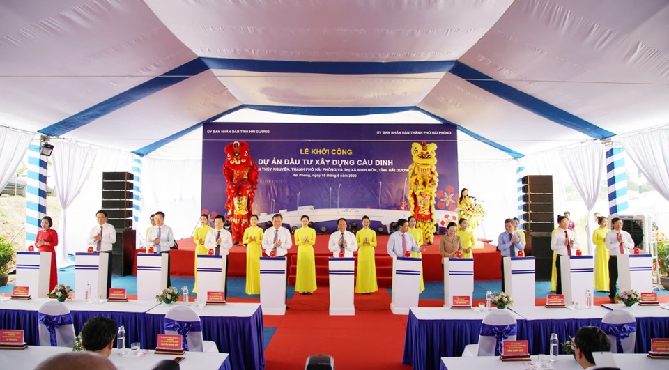 Khởi công 2 cây cầu lớn kết nối Hải Phòng - Hải Dương - 1 Khởi công 2 cây cầu lớn kết nối Hải Phòng - Hải Dương - 1