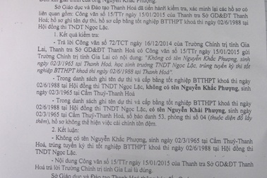 Tiếp tục khẳng định bằng cấp 3 của phó hiệu trưởng là giả