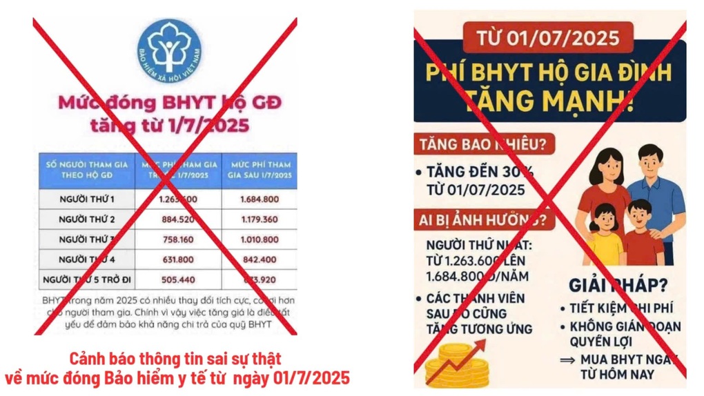 Tăng mức đóng bảo hiểm y tế từ ngày 1/7 là thông tin sai sự thật - 1 Tăng mức đóng bảo hiểm y tế từ ngày 1/7 là thông tin sai sự thật
