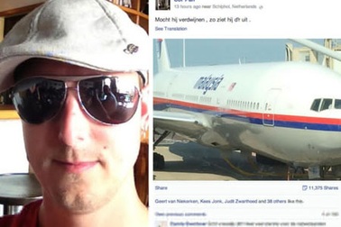 Ảnh trên Facebook của một hành khách “dự báo” máy bay MH17 bị bắn rơi
