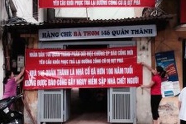 Việc thi công cống thoát tại 146 Quán Thánh  Hà Nội: Đang đi ngược lòng dân?