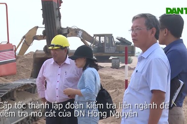 Thành lập đoàn kiểm tra sai phạm của DN khai thác cát