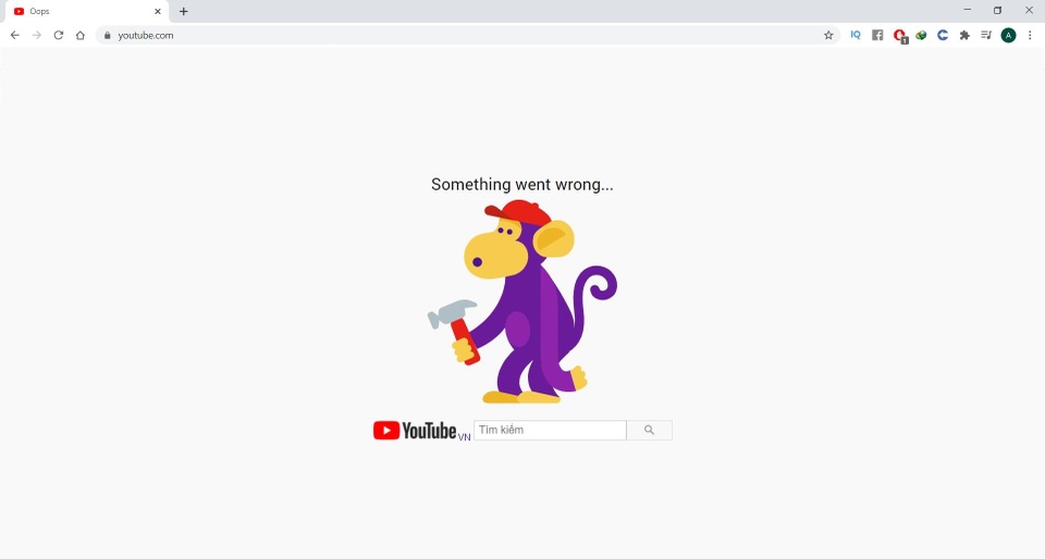 YouTube cùng hàng loạt dịch vụ của Google bị sập tại Việt Nam - 1 YouTube cùng hàng loạt dịch vụ của Google bị sập tại Việt Nam - 1