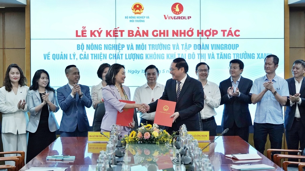 Vingroup hợp tác Bộ Nông nghiệp và Môi trường cải thiện chất lượng không khí - 1 Vingroup hợp tác Bộ Nông nghiệp và Môi trường cải thiện chất lượng không khí - 1