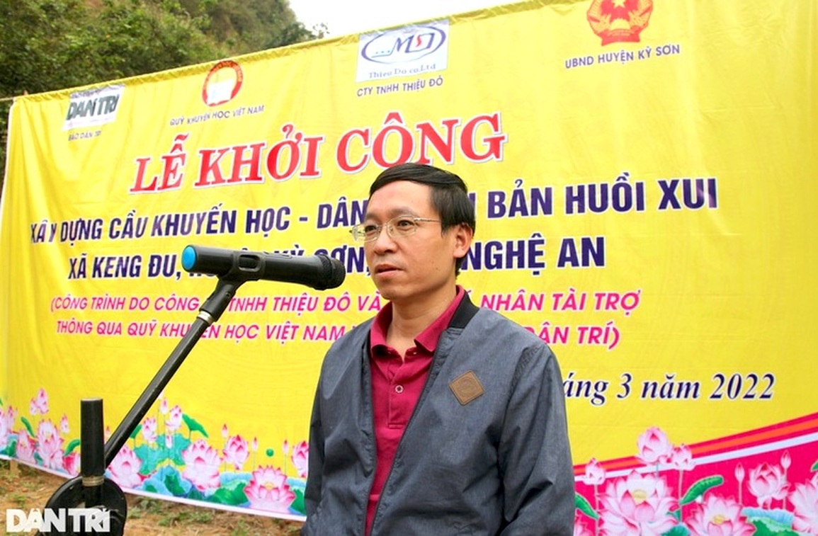 Khởi công xây dựng cầu Khuyến học và Dân trí nơi biên giới Việt - Lào - 1 Khởi công xây dựng cầu Khuyến học và Dân trí nơi biên giới Việt - Lào - 1