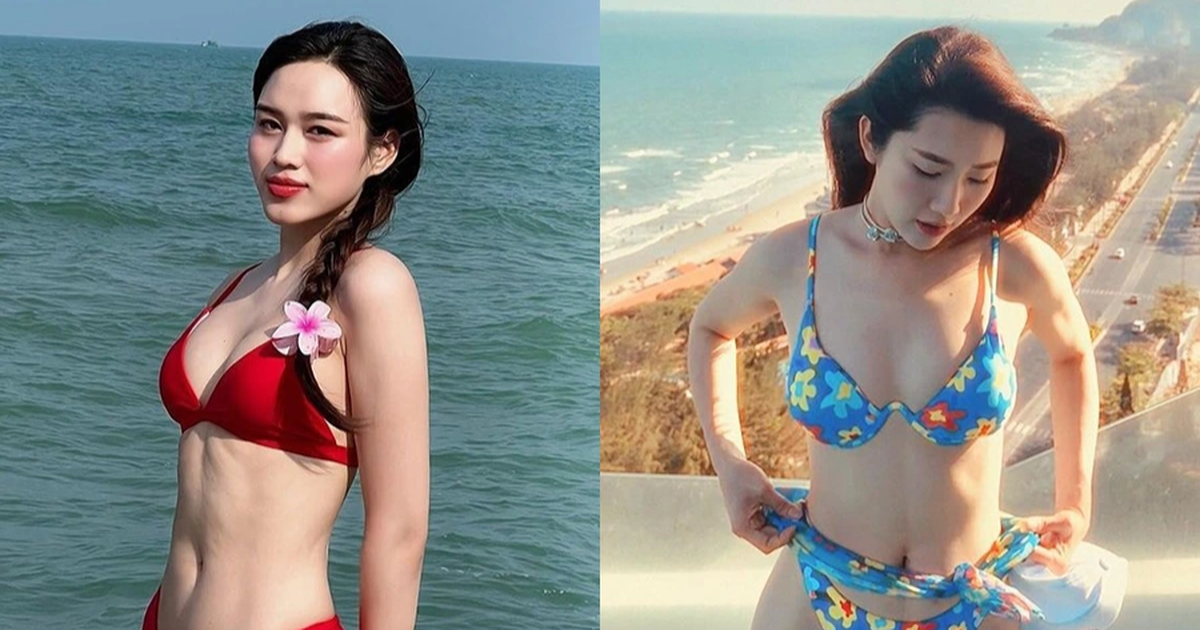 Hoa hậu Đỗ Thị Hà và dàn người đẹp diện bikini đọ dáng gợi cảm