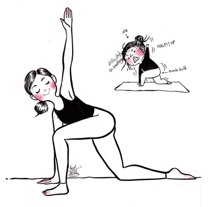 Động tác tay nọ chân kia nhìn