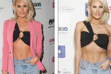 Danielle Armstrong mặc táo bạo dự tiệc từ thiện