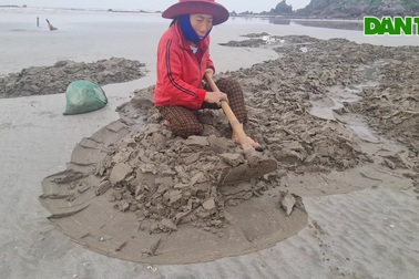 Thủy triều vừa rút, người dân bới cát tìm con bị vùi lấp