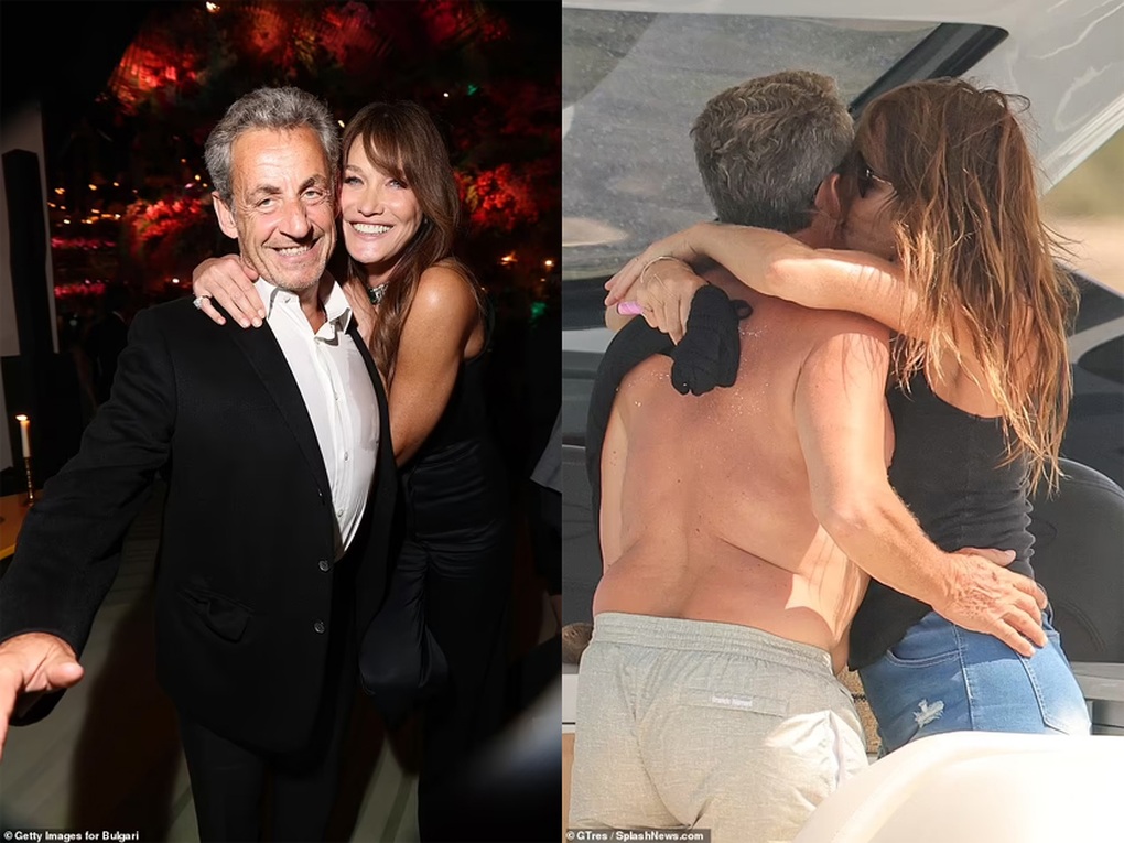 Cựu đệ nhất phu nhân Pháp Carla Bruni tình tứ bên chồng - 1 Cựu đệ nhất phu nhân Pháp Carla Bruni tình tứ bên chồng - 1