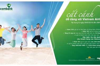 Nhiều ưu đãi trong chương trình Cất cánh dễ dàng với Vietnam Airlines