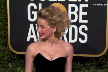 Amber Heard xuất hiện tại lễ trao giải Quả Cầu Vàng 2019