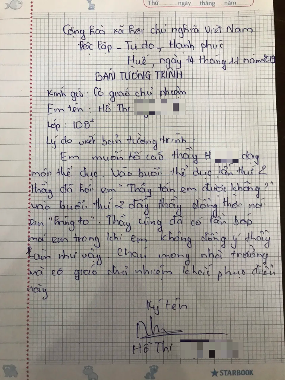 Tạm đình chỉ thầy giáo bị tố nói nữ sinh “hàng to”, “thầy tán em được không” - 3 Tạm đình chỉ thầy giáo bị tố nói nữ sinh “hàng to”, “thầy tán em được không” - 3