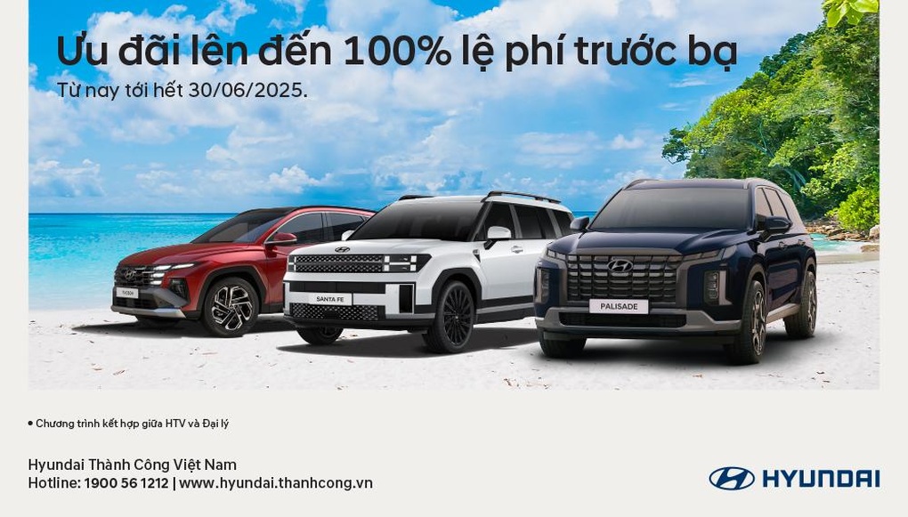 Hyundai Thành Công triển khai ưu đãi lệ phí trước bạ lên đến 100% - 1 Hyundai Thành Công triển khai ưu đãi lệ phí trước bạ lên đến 100% - 1