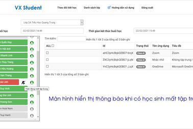 Một lập trình viên viết phần mềm phát hiện học sinh mất tập trung học online