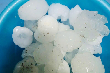 Lào Cai xuất hiện mưa đá