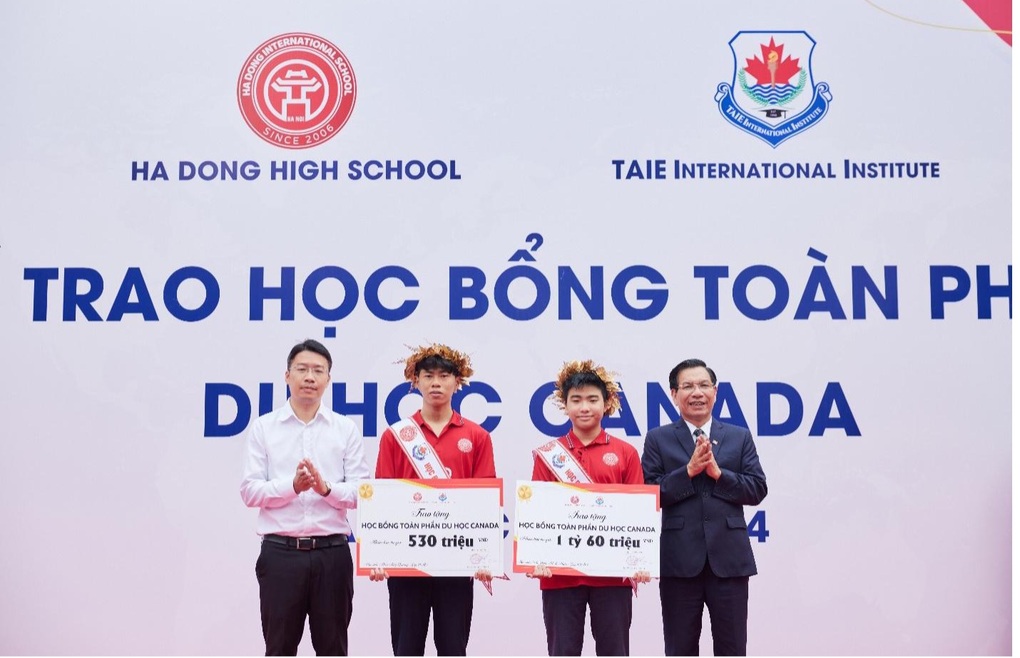 THPT Hà Đông trao học bổng toàn phần du học Canada cho học sinh hơn 1,5 tỷ đồng - 1