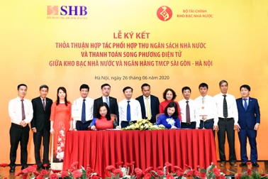 Kho bạc Nhà nước và SHB hợp tác phối hợp thu ngân sách nhà nước