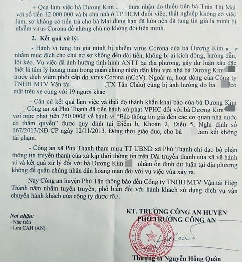 Tung tin mình bị nhiễm virus corona để... trốn nợ - 1 Tung tin mình bị nhiễm virus corona để... trốn nợ - 1