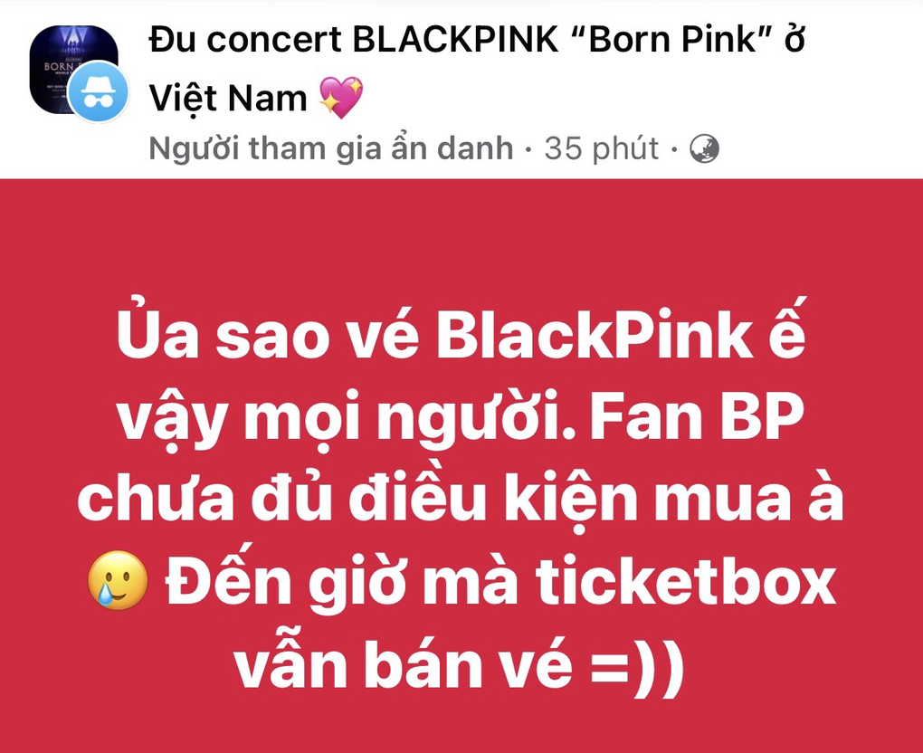Nhiều hạng vé xem Blackpink vẫn còn, vé chợ đen bán lỗ không ai mua - 2 Nhiều hạng vé xem Blackpink vẫn còn, vé chợ đen bán lỗ không ai mua - 2