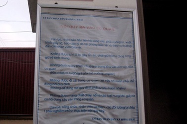 UBND xã cấm quay phim, chụp ảnh