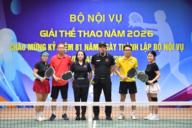 Bế mạc giải pickleball chào mừng kỷ niệm 81 năm Ngày thành lập Bộ Nội vụ