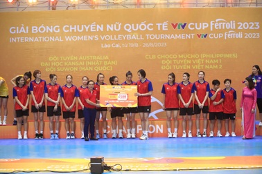 Thương hiệu Rapido trao thưởng 400 triệu đồng cho đội vô địch VTV Cup Ferroli 2023