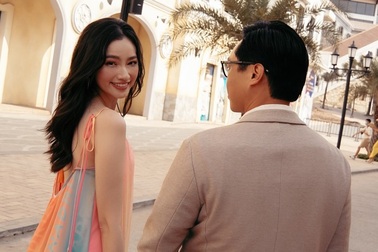 Hoa hậu Trúc Diễm đẹp đôi bên chồng