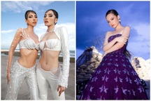 Kỳ Duyên - Minh Triệu trình diễn bốc lửa, Bảo Hà catwalk ấn tượng trên cát