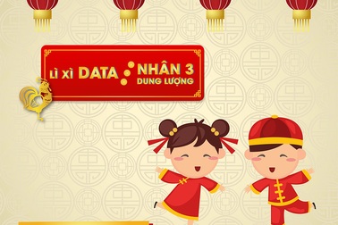 VinaPhone nhân 3 dung lượng Data cho khách hàng dịp Tết 2017