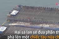 Toàn cảnh trục vớt phà Sewol ở độ sâu 40m