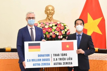 Chính phủ Đức viện trợ Việt Nam 2,6 triệu liều vắc xin