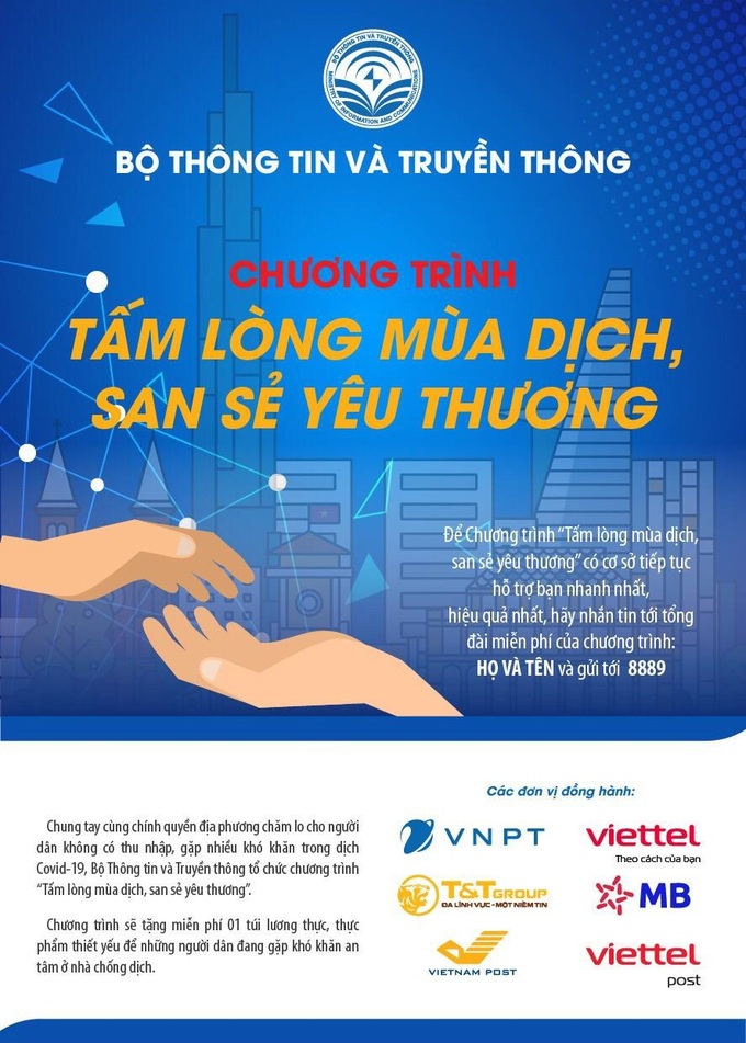 Chương trình &quot;chia sẻ yêu thương&quot;hỗ trợ người dân nghèo Tp HCM vượt qua đại dịch - Ảnh 1.