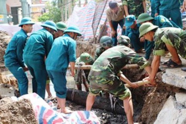 Đào móng xây nhà, phát hiện quả bom nặng 250kg