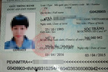 Cô gái lạc đường ở Trung Quốc sử dụng giấy tờ giả