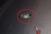 Đại úy CSGT Thái Bình bị tông xe khi kiểm tra nồng độ cồn