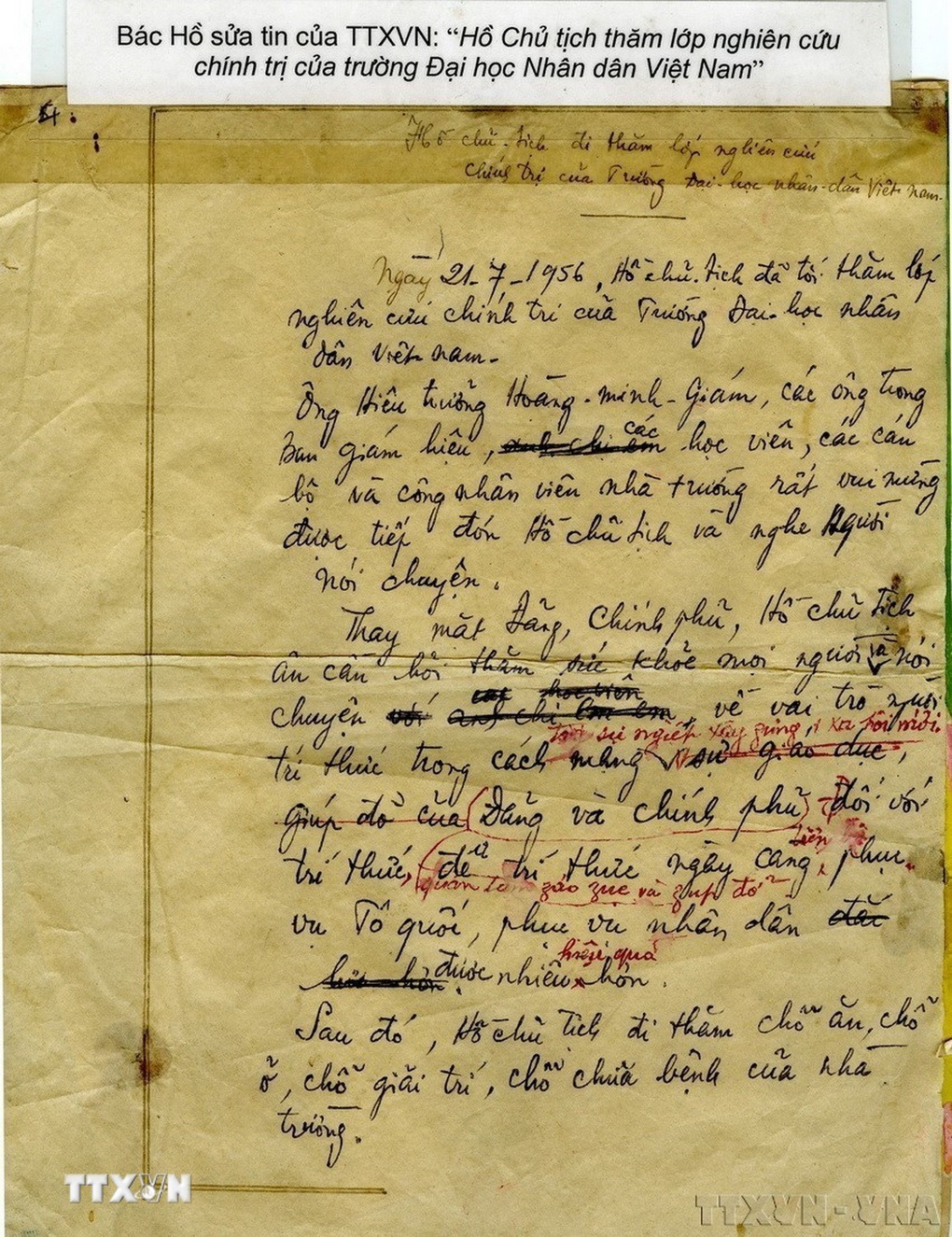 Cơ quan thông tấn anh hùng được Chủ tịch Hồ Chí Minh đặt tên và chỉ dạy - 2 Cơ quan thông tấn anh hùng được Chủ tịch Hồ Chí Minh đặt tên và chỉ dạy - 2