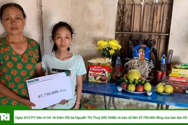 Lời cám ơn của gia đình bà Thuý