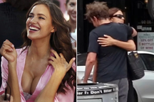 "Tình cũ" của Ronaldo thân thiết ôm Bradley Cooper trên phố