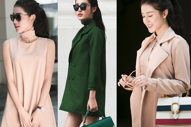 Học Á hậu Huyền My tự trang điểm, thanh lịch cùng váy áo Thu - Đông