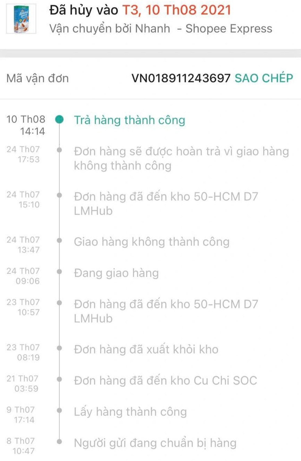 Shipper được giao liên quận, khách mong hết cảnh 2 tuần vẫn chưa nhận hàng - 3 Shipper được giao liên quận, khách mong hết cảnh 2 tuần vẫn chưa nhận hàng - 3