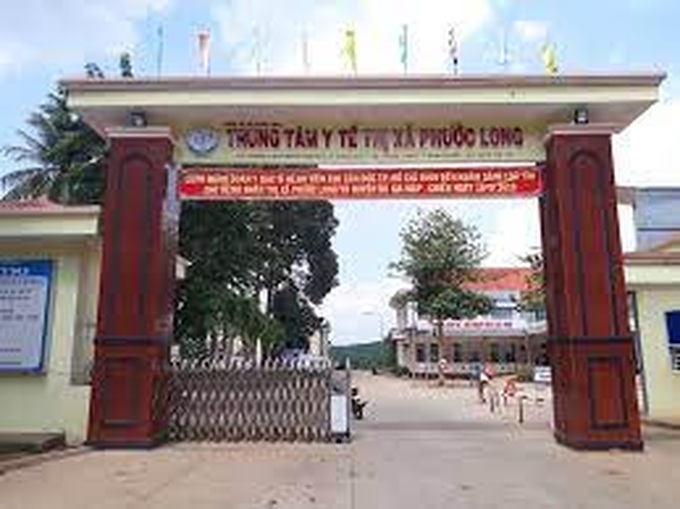 Trung tâm Y tế thị xã Phước Long, nơi bé trai bị bỏ rơi.