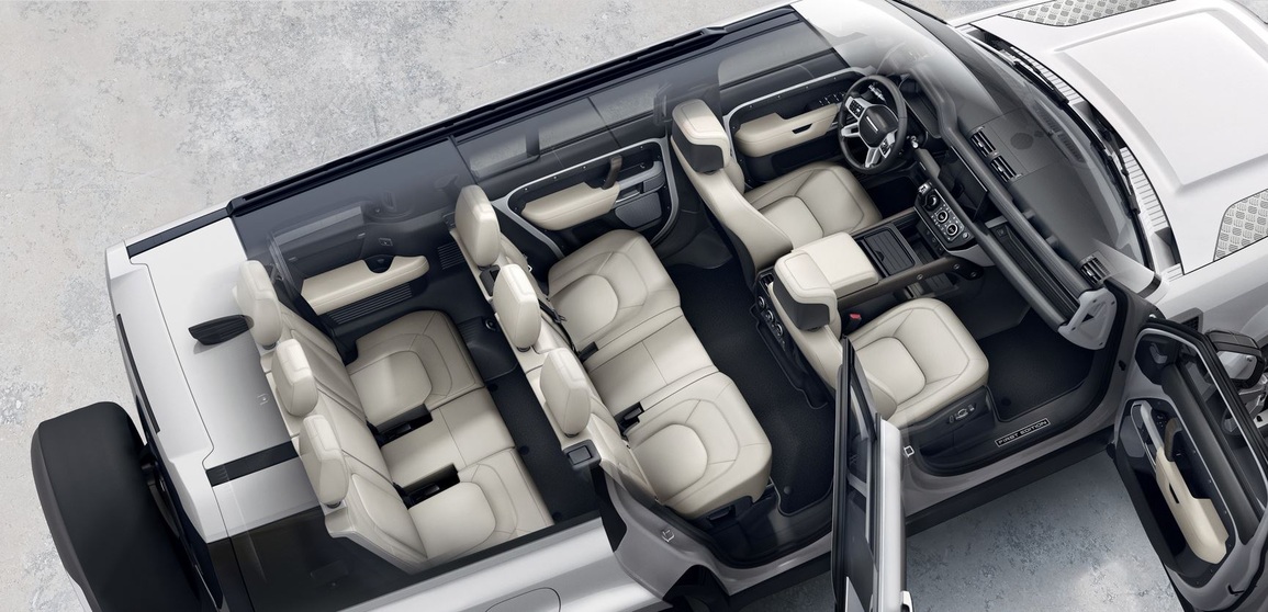 Land Rover Defender 130 mới siêu dài, thiết kế 8 chỗ ngồi - 2 Land Rover Defender 130 mới siêu dài, thiết kế 8 chỗ ngồi - 2