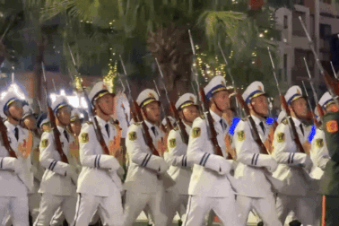 Toàn cảnh lễ tổng hợp luyện diễu binh, diễu hành lần 2