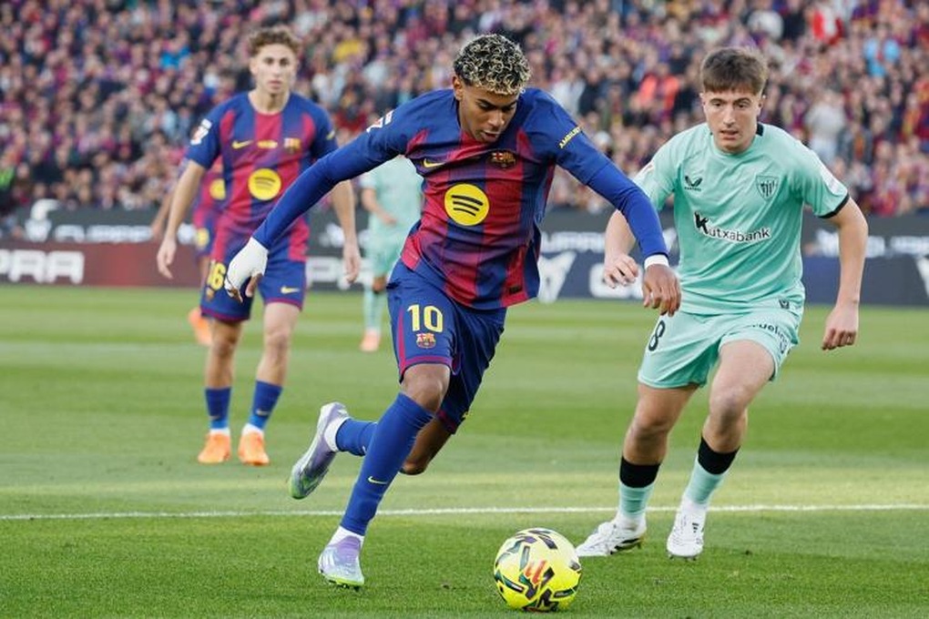 Yamal tỏa sáng, Barcelona thắng đậm Bilbao và tạm chiếm ngôi đầu bảng - 2