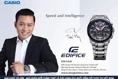 CASIO EDIFICE : Sang trọng, lịch lãm cùng Đại sứ Tuấn Hưng