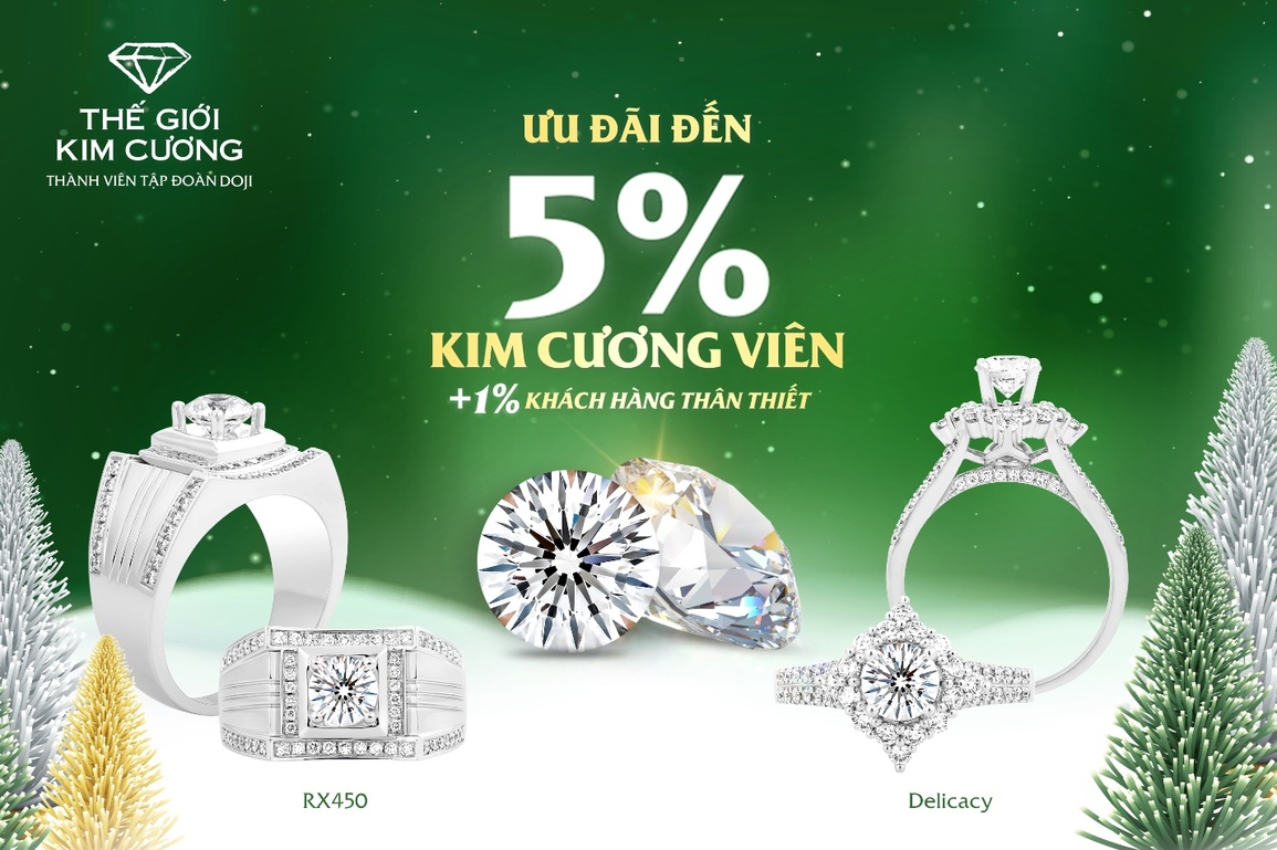 Thế Giới Kim Cương ưu đãi khủng dịp Noel và chào năm mới 2022 - 2 Thế Giới Kim Cương ưu đãi khủng dịp Noel và chào năm mới 2022 - 2