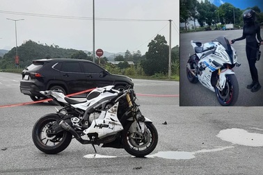 Vụ xe phân khối lớn BMW đâm lật ô tô: Chưa xác định được vận tốc xe máy