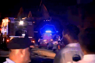 Trạm xăng nổ như cầu lửa ở Romania